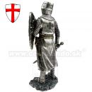 Templar Rytier križiak s mečom 18cm soška 766-3554