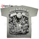 Tričko s potlačou RIDE HARD Rockrider T-shirt