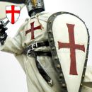 Templar Rytier križiak so zástavou 16cm soška 766-7320
