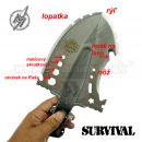 PROFI Survival skladacia taktická lopatka 33082 Albainox Shovel