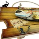 Obrázok 1. Vešiak drevený na stenu ozdobný Pstruh Typ2 3D