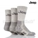 Jeep Terrain pracovné turistické ponožky 3 páry sivé
