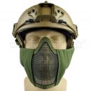 Ochranná maska Stalker Evo AOR2 s upevnením na Fast Helmu - Olive Green
