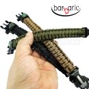 Barbaric Survival Green Paracord náramok s kresadlom a kompasom