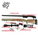 Airsoft Sniper Rifle Snow Wolf SW-04 Tan Scope 3-9x40 6mm