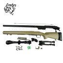 Airsoft Sniper Rifle Snow Wolf SW-04 Tan Scope 3-9x40 6mm