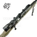 Airsoft Sniper Rifle Snow Wolf SW-04 Tan Scope 3-9x40 6mm