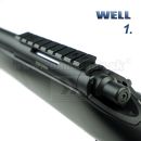 Airsoft Sniper Well MB07D Black Set ASG 6mm