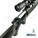 Airsoft Sniper Well MB07D Black Set ASG 6mm