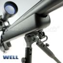 Airsoft Sniper Well MB07D Black Set ASG 6mm