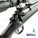 Airsoft Sniper Well MB07D Black Set ASG 6mm