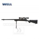 Airsoft Sniper Well MB07D Black Set ASG 6mm