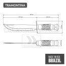 Tramontina standard poľovnícky nôž 6" Hunting knife