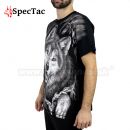Tričko Vlk Wolf 3D Black T-Shirt