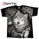 Tričko Vlk Wolf 3D Black T-Shirt