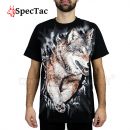 Tričko Vlk Running Wolf Black T-Shirt