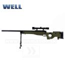 Airsoft Sniper Well L96 MB08 Olive Set ASG 6mm