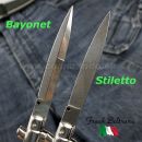 Frank Beltrame Stiletto Dagger 28cm 28/58 Buffalo Horn vyskakovací nôž 28/58