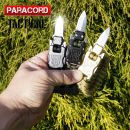 Survival Paracord Emergency multi náramok s nožom woodland