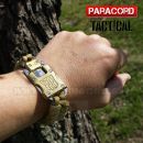 Survival Paracord Emergency multi náramok s nožom coyote