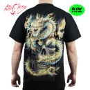 Tričko Fire Skull Dragon Rock Chang GR595 Tshirt