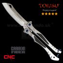 TOKISU Motýlik Balisong Carbon CNC zatvárací nôž 02173