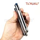 TOKISU Motýlik Balisong Carbon CNC zatvárací nôž 02173