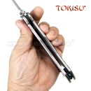 TOKISU Motýlik Balisong Carbon CNC zatvárací nôž 02173