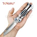 TOKISU Motýlik Balisong Carbon CNC zatvárací nôž 02173