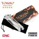 TOKISU Motýlik Balisong Carbon CNC zatvárací nôž 02173