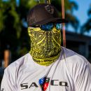 Polynesian Tribal Yellow Face Shield Multifunkčná šatka Bufka SA Fishing