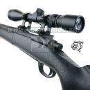 Airsoft Sniper Rifle Snow Wolf SW-04 Black Scope 3-9x40 6mm