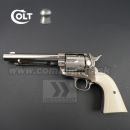 Vzduchová pištoľ Revolver Colt SAA .45 Peacemaker Nickel CO2 4,5mm, airgun