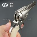 Vzduchová pištoľ Revolver Colt SAA .45 Peacemaker Nickel CO2 4,5mm, airgun