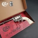 Vzduchová pištoľ Revolver Colt SAA .45 Peacemaker Nickel CO2 4,5mm, airgun