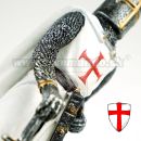 Templar Rytier križiak s mečom 18cm soška 766-352