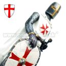 Templar Rytier križiak so štítom 18cm soška 766-5551