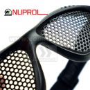 WE Nuprol NP Shades Taktické čierne okuliare s kovovou mriežkou Black