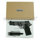 Airsoft Pistol Well 1911B Gas GBB 6 mm