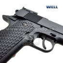 Airsoft Pistol Well 1911 G292B CO2 GNB 6mm