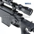 Airsoft Sniper Well L96 MB4403D Black Set ASG 6mm