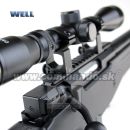 Airsoft Sniper Well L96 MB4403D Black Set ASG 6mm