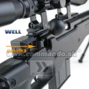 Airsoft Sniper Well L96 MB4403D Black Set ASG 6mm