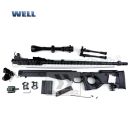 Airsoft Sniper Well L96 MB4403D Black Set ASG 6mm