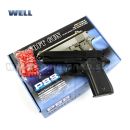 Airsoft Pistol Well P88 Full Metal Manual Spring 6mm