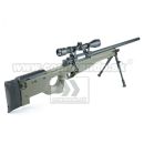 Airsoft Sniper Well L96 MB01 Olive Set ASG 6mm