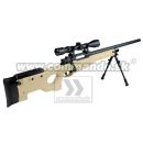 Airsoft Sniper Well L96 MB01C Tan Set ASG 6mm