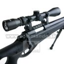 Airsoft Sniper Well MB10D Black Set ASG 6mm