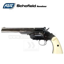 Vzduchová pištoľ Revolver SCHOFIELD CO2 4,5mm BB steel