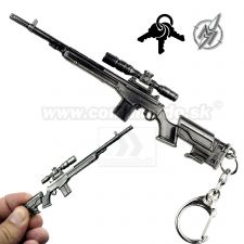 Kľúčenka Sniper kovová s krúžkom 09879
